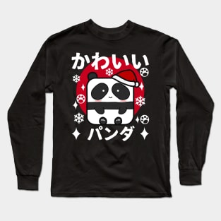 Kawaii Panda Christmas Long Sleeve T-Shirt
